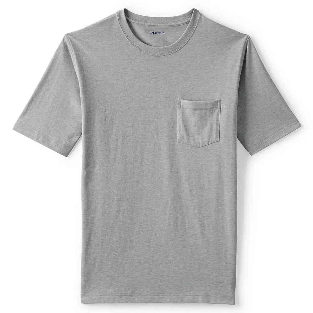 Men's Land's End Super-T Short Sleeve T-Shirt with Pocket,  Product Image