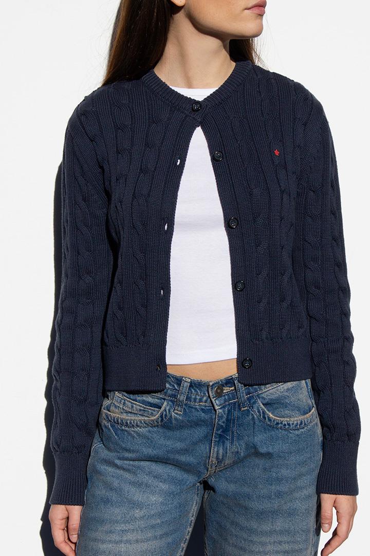 Button down cardigan with star Product Image