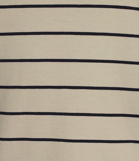 L.L.Bean Knit Turtleneck Horizontal Stripe Long Sleeve Tee Product Image