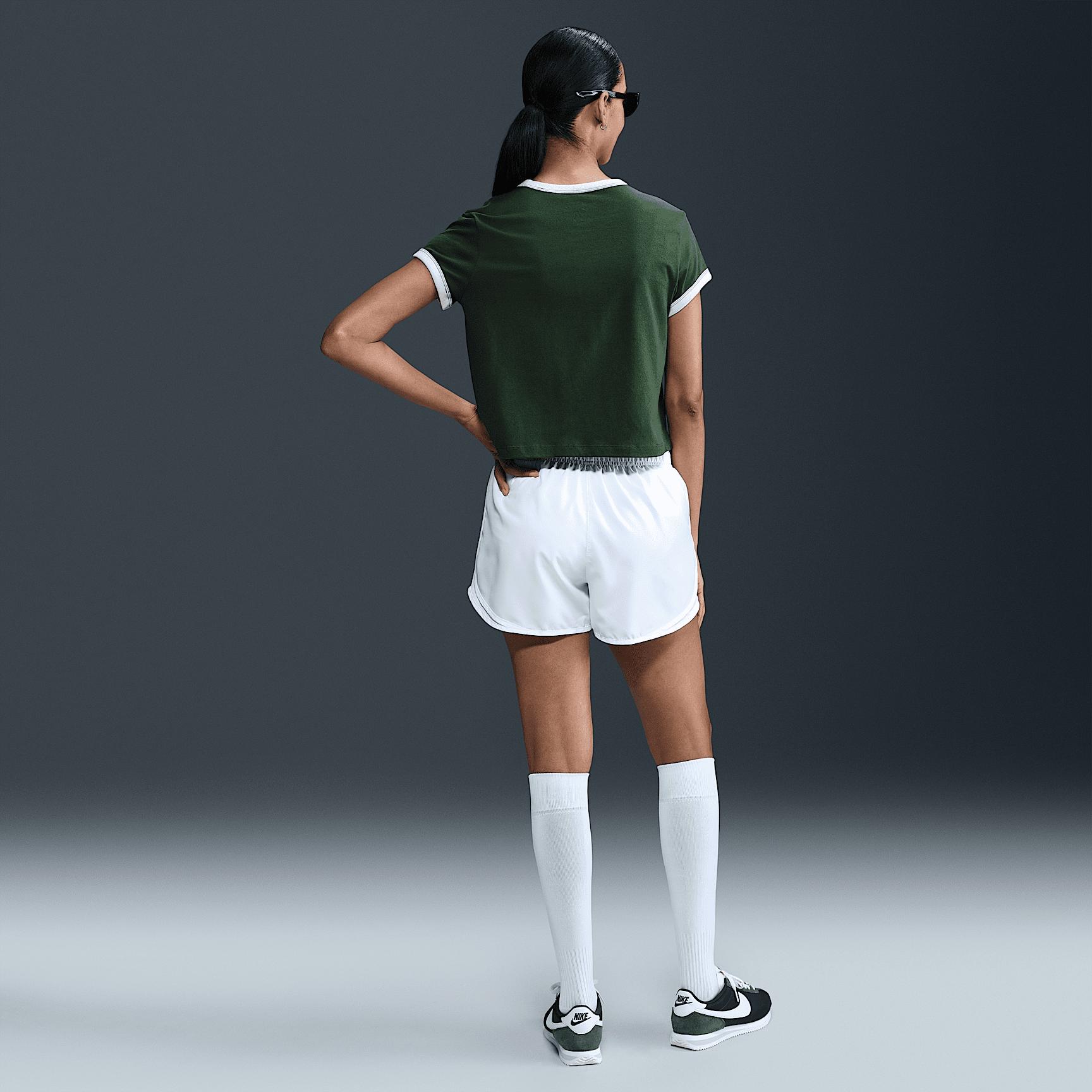 Womens Nike Sportswear Graphic Ringer T-Shirt | IF4072-323 Product Image