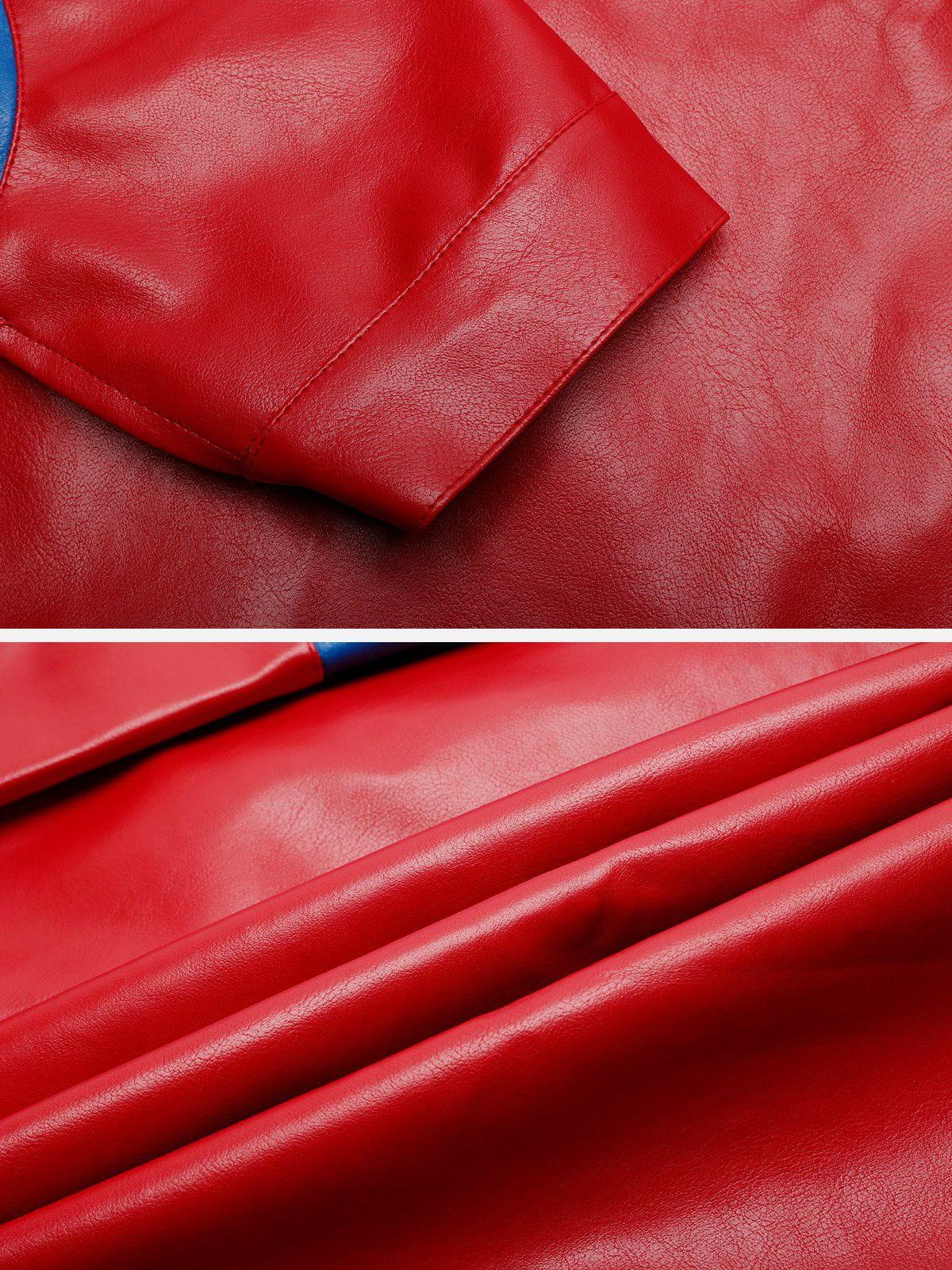 Aelfric Eden Embroidery Racer Moto Jacket Product Image