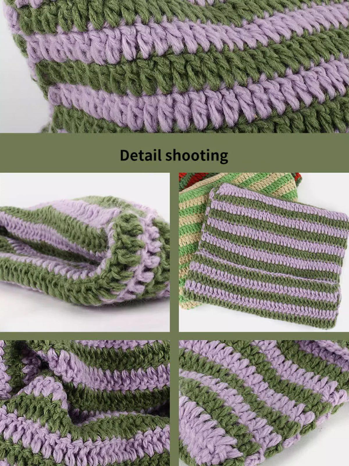 Stripe Cat Ear Beanie Product Image