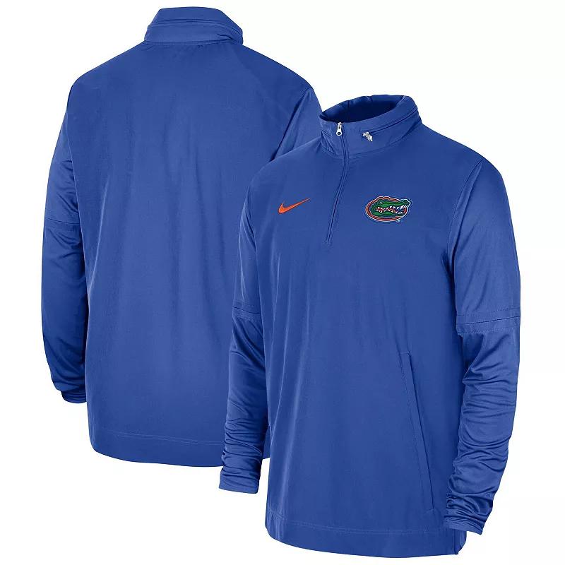 Men's Nike Royal Florida Gators 2023 Coach Half-Zip Hooded Jacket,  Product Image