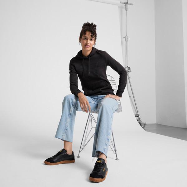 PUMA Essentials Big Cat Logo Women's Hoodie in Black Product Image