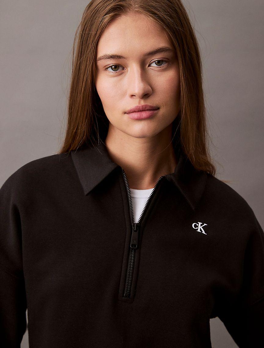 Archive Logo Fleece Quarter Zip Sweatshirt Product Image