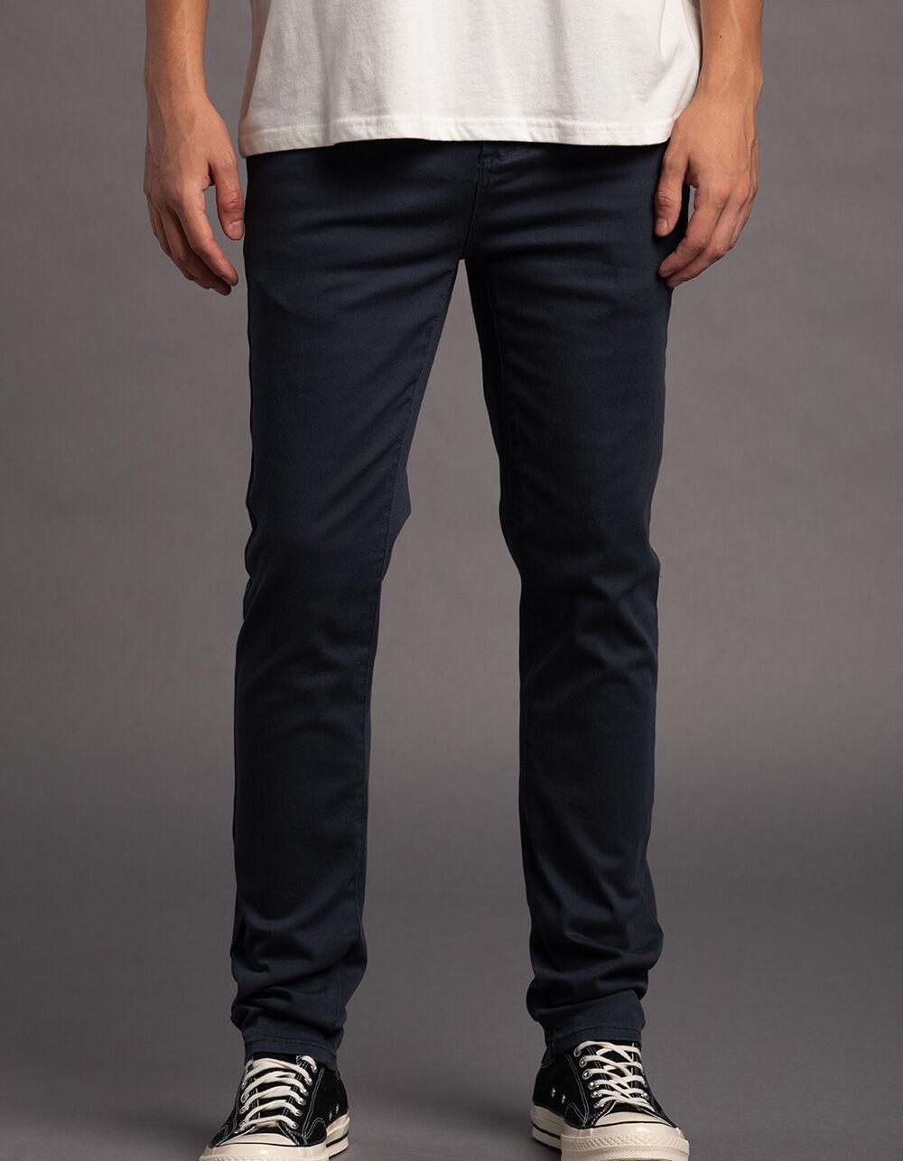 RSQ Mens Skinny Chino Pants - WASHED NAVY Product Image