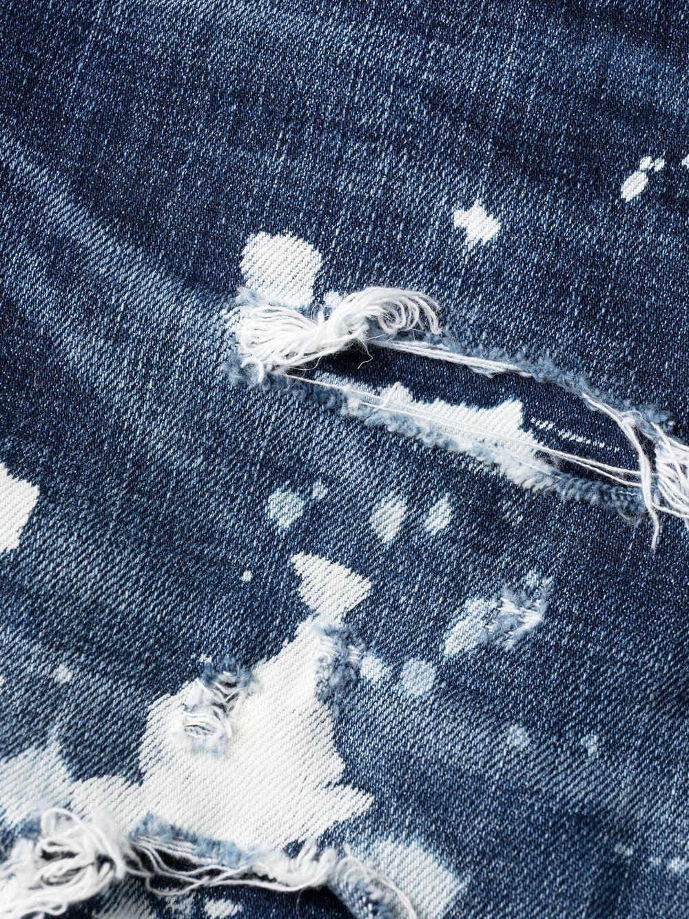 distressed skinny-cut jeans Product Image