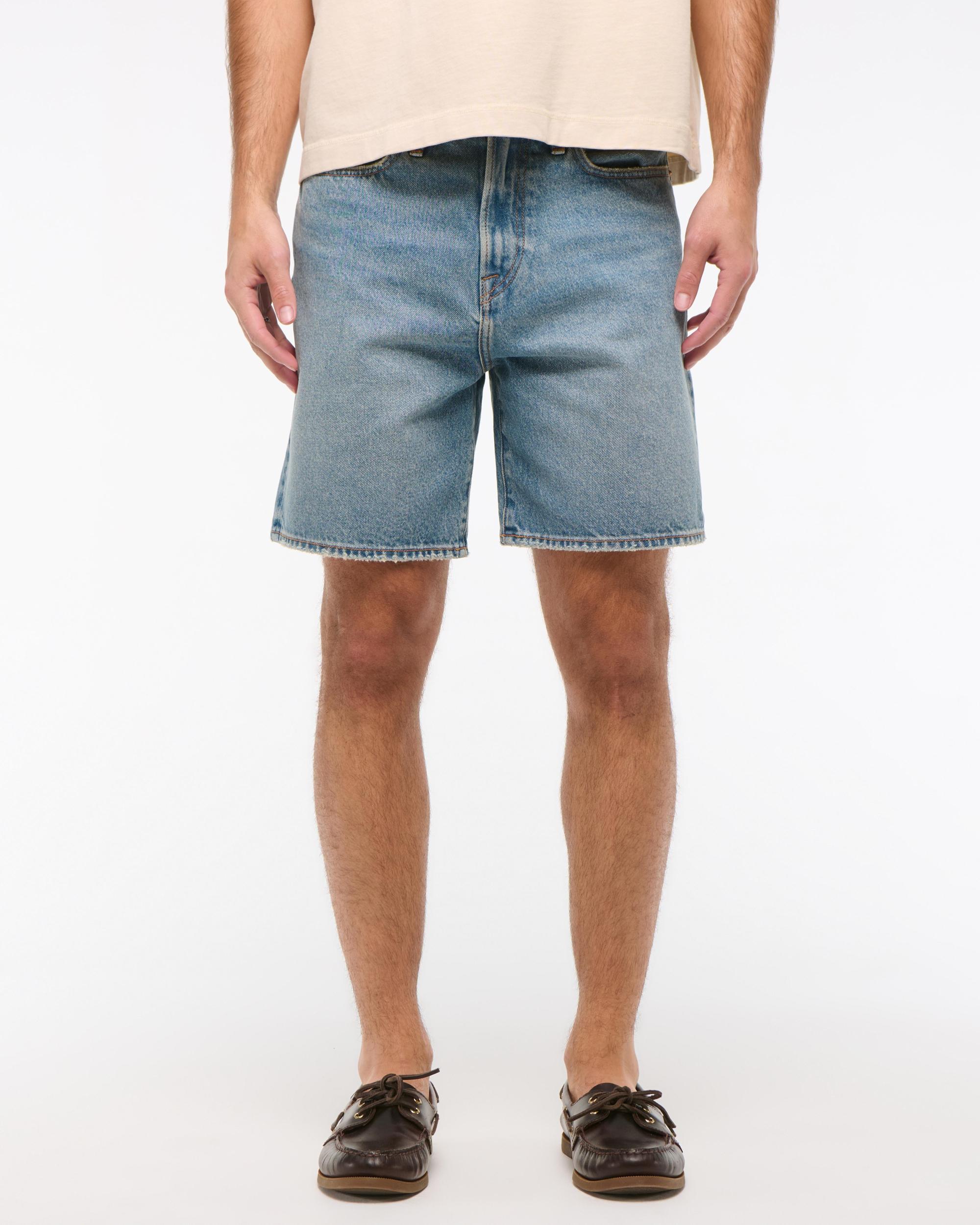 Loose Denim Short Product Image