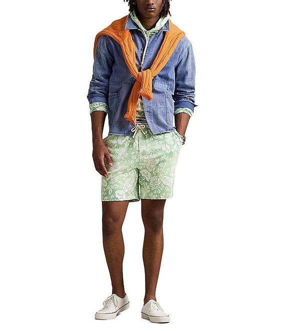 Polo Ralph Lauren Floral Spa Terry 7.5#double; Inseam Shorts Product Image