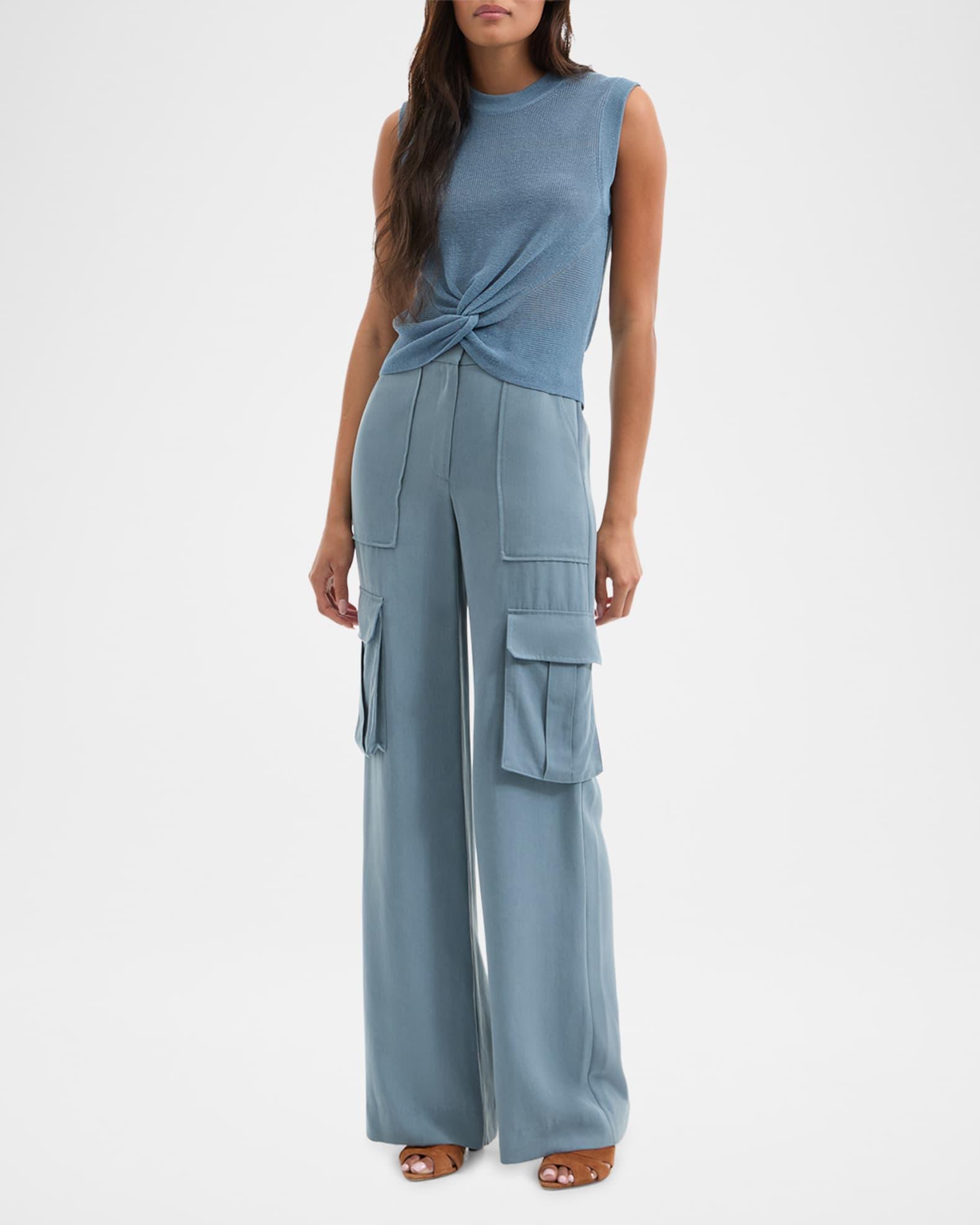 Kellen Sleeveless Twist-Front Sweater Product Image