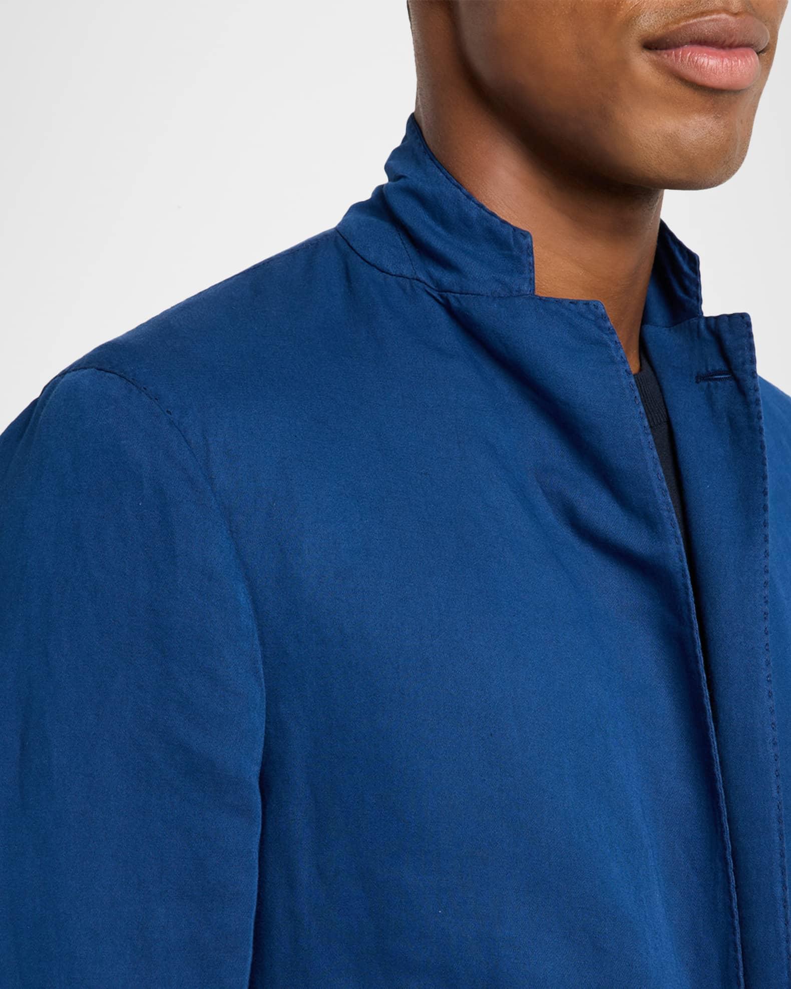 Men's Garment-Dyed Cotton and Linen Suit Product Image