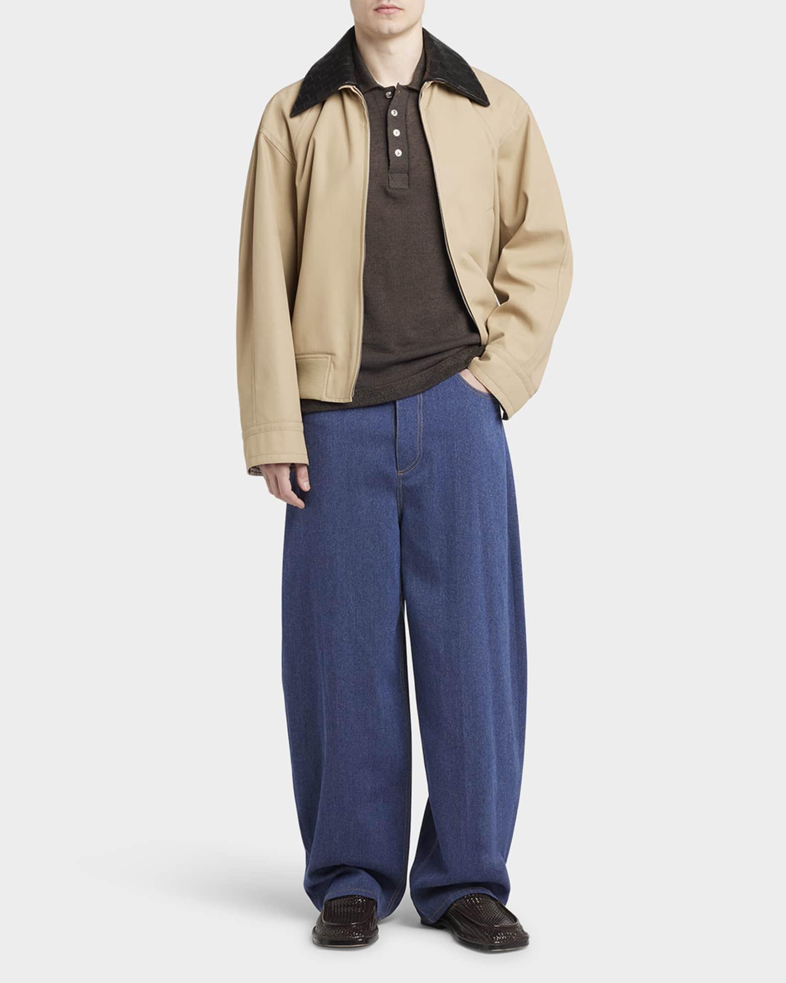 Men's Wide-Leg Drill Trousers Product Image