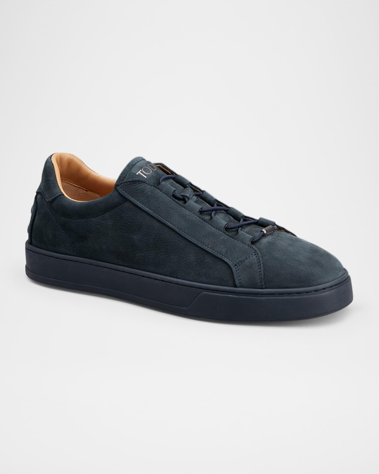 Men's Sportivo Elastico Leather Low-Top Sneakers Product Image