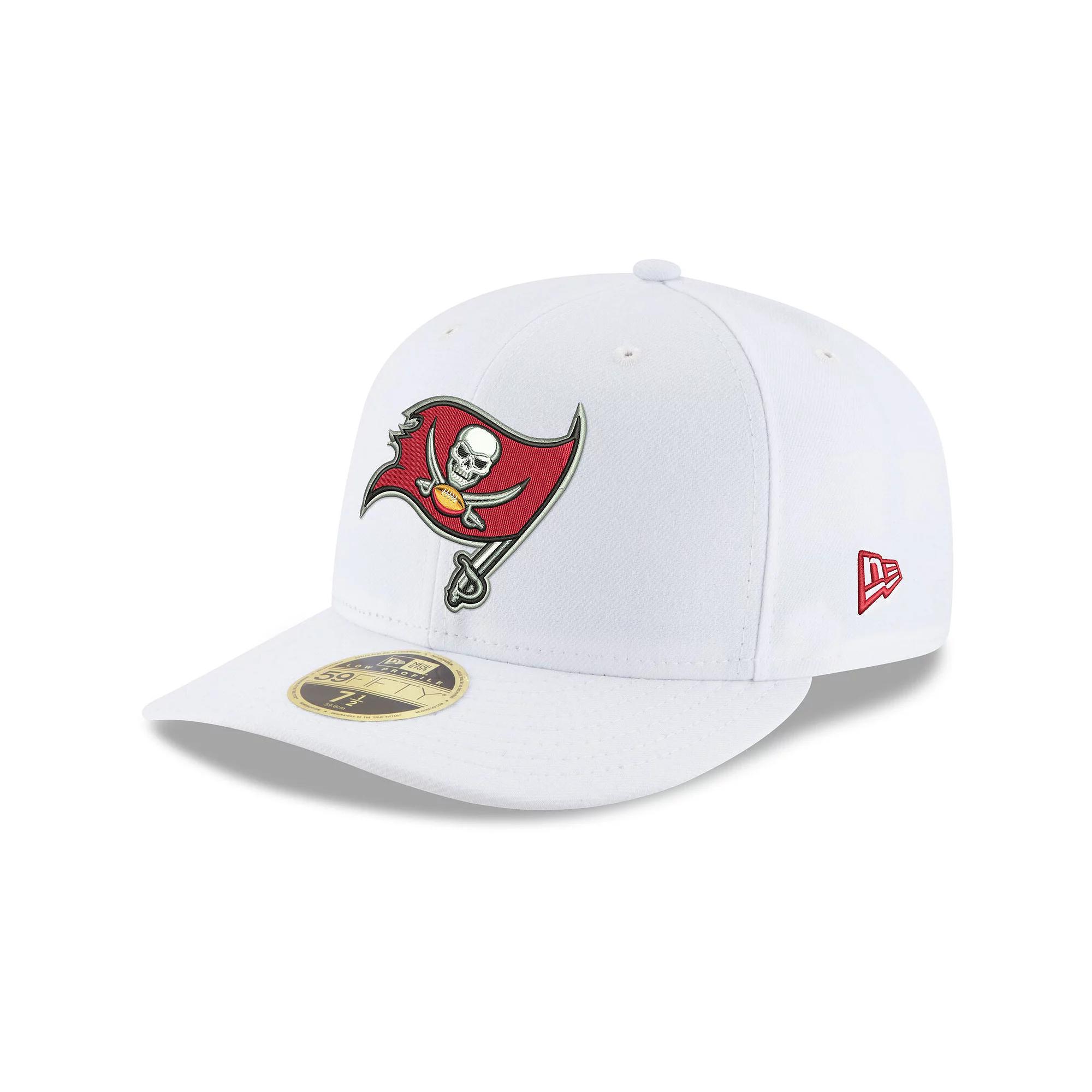 Men's New Era White Tampa Bay Buccaneers Omaha Low Profile 59FIFTY Fitted Hat, Size: 8 Product Image