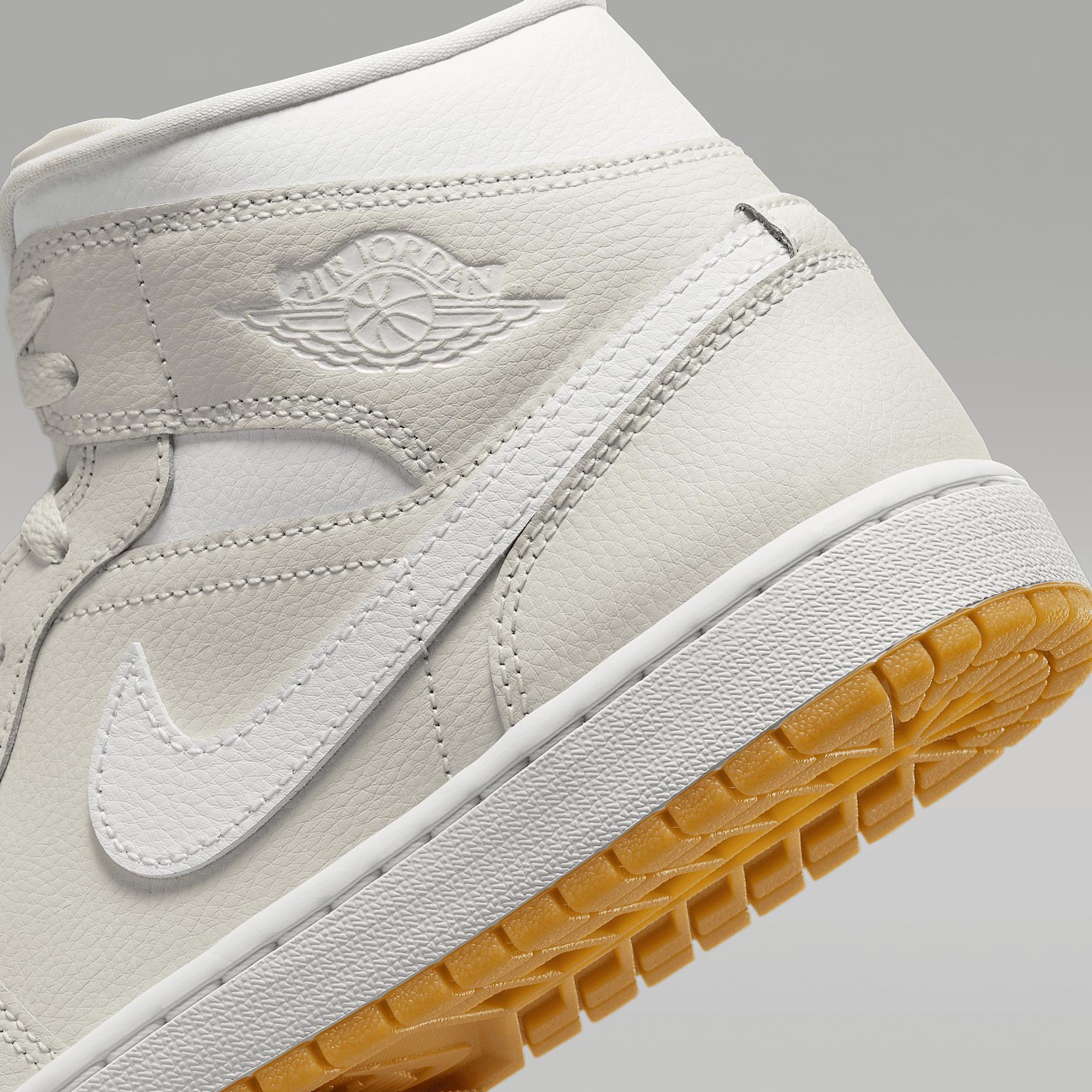 Jordan Womens Jordan AJ 1 Mid - Womens Basketball Shoes Sail/Pink Product Image