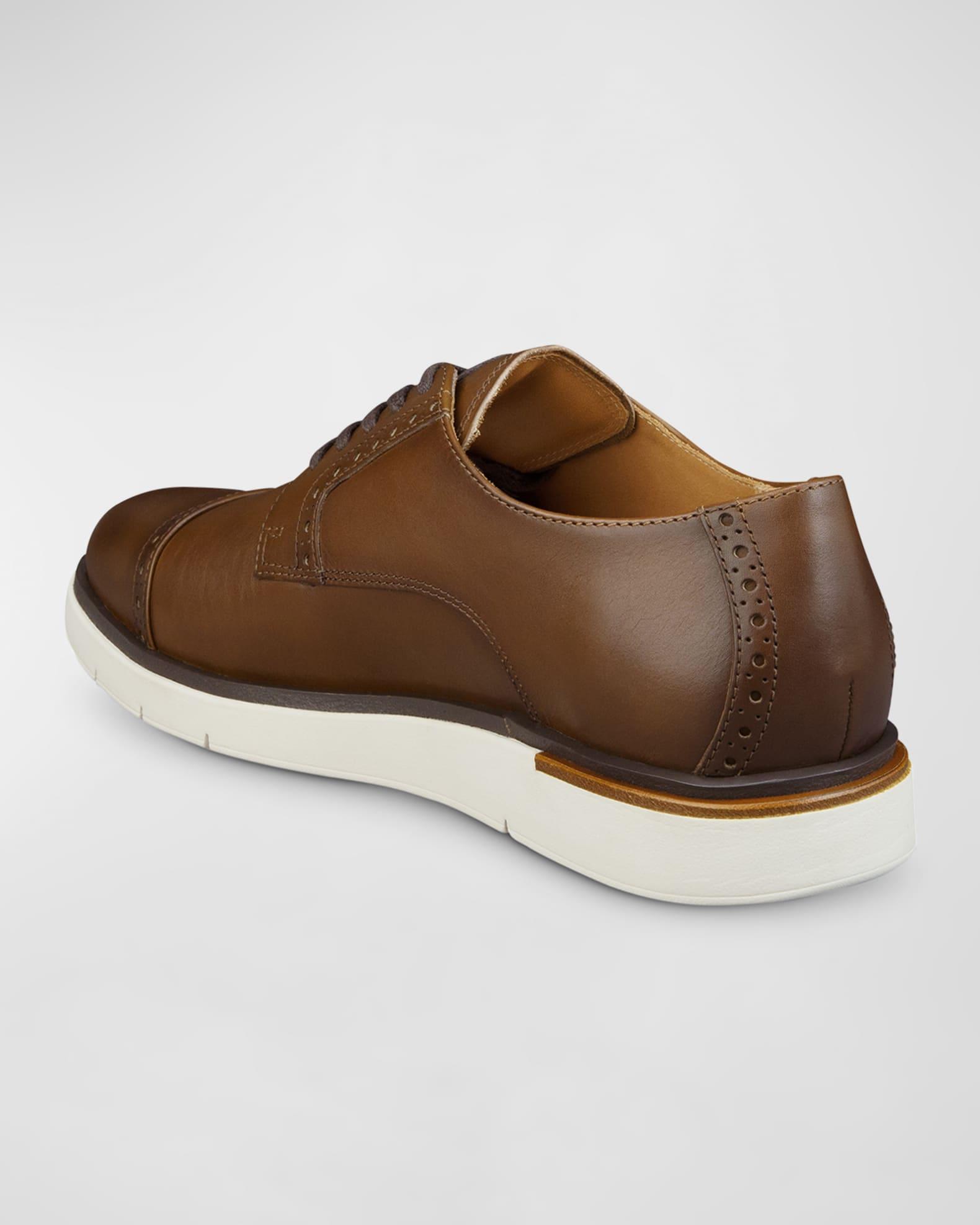 Men's Caleb Leather Cap-Toe Sneakers Product Image