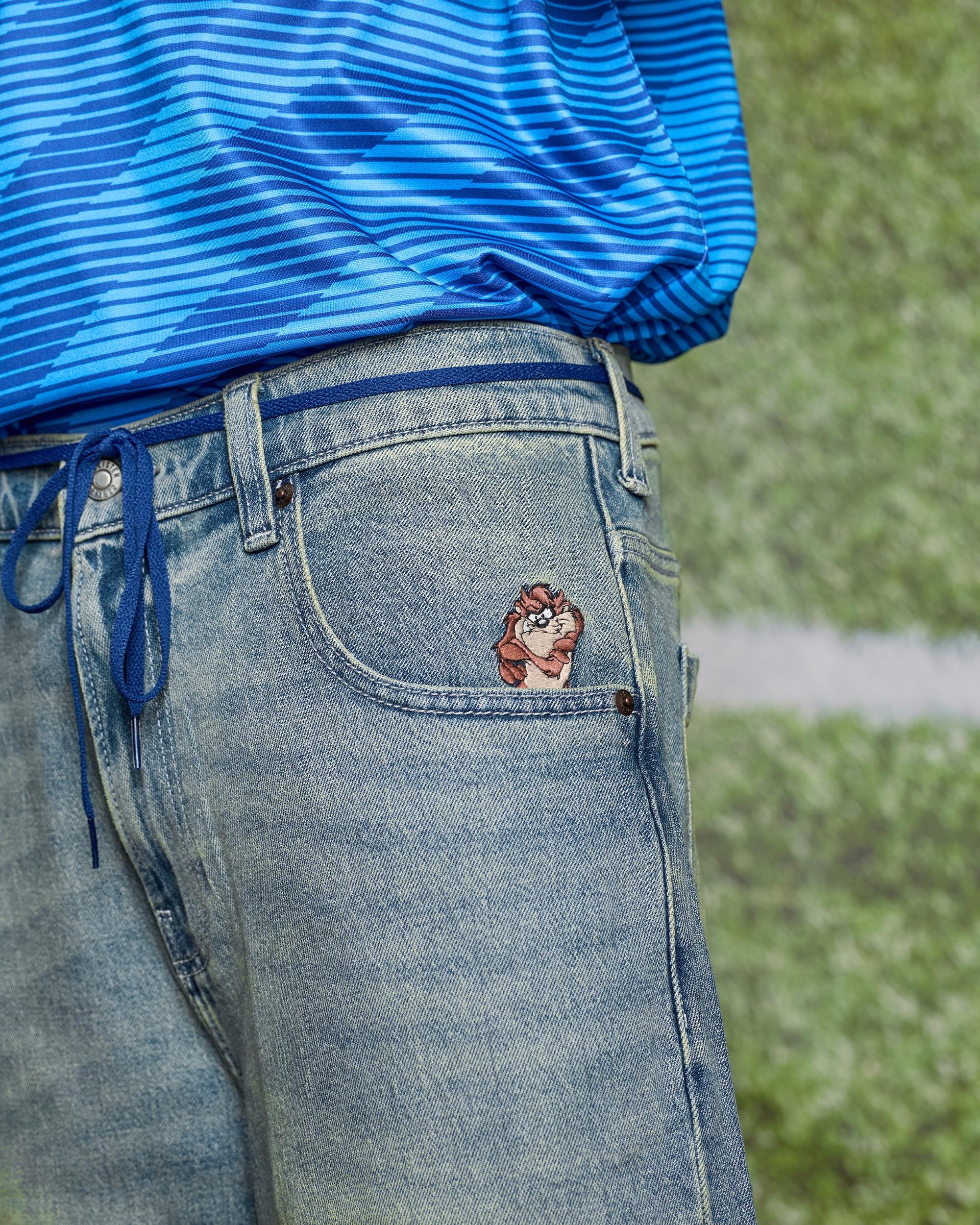 Below-the-Knee Washed Black Super Baggy Denim Shorts Product Image