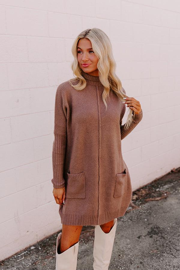 Rustic Vineyard Knit Sweater Dress Product Image