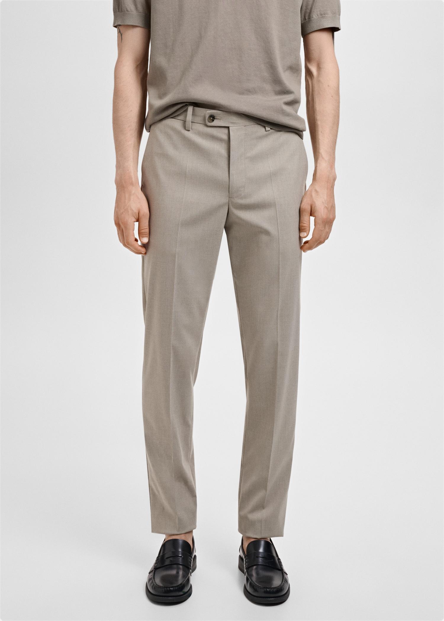 Monaco slim-fit suit pants - Men | MANGO USA Product Image