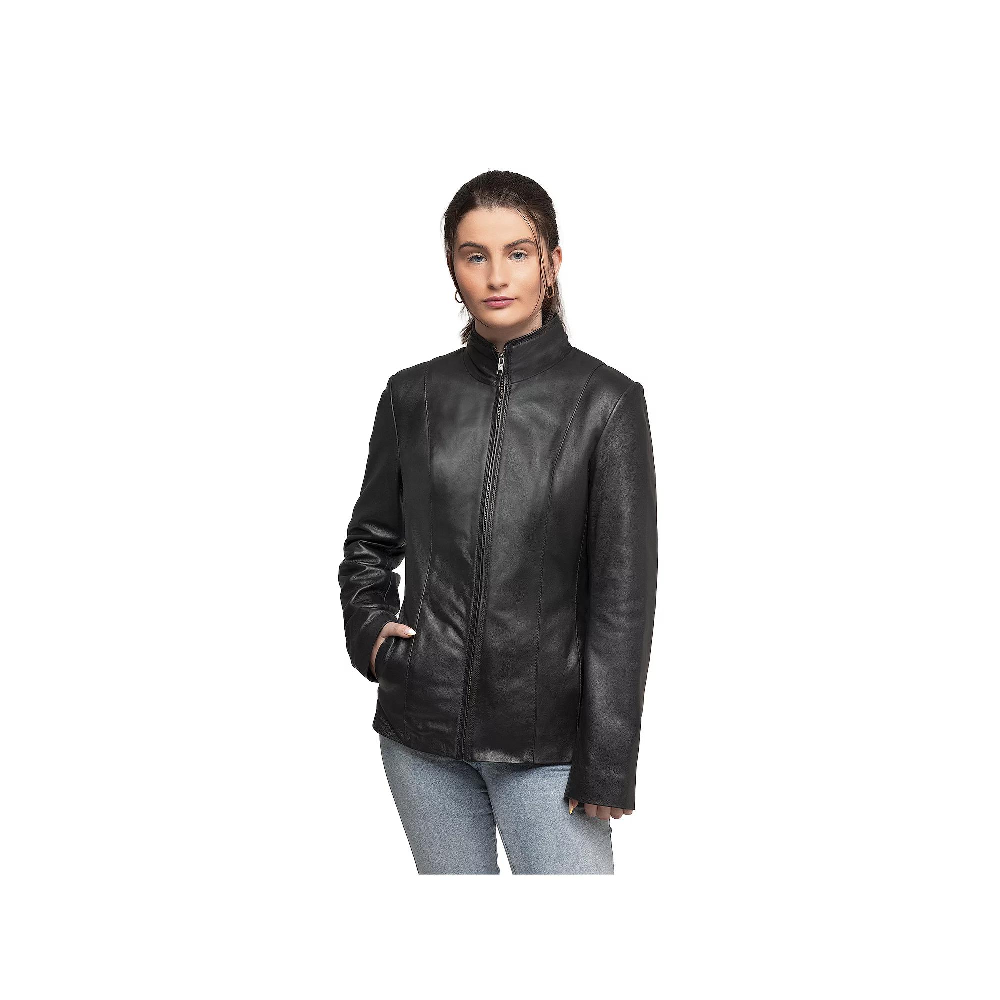 Women's Whet Blu Francine Leather Jacket,  Product Image