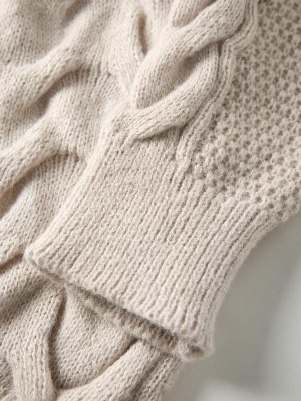 Oversized Cable Knit Sweater Product Image