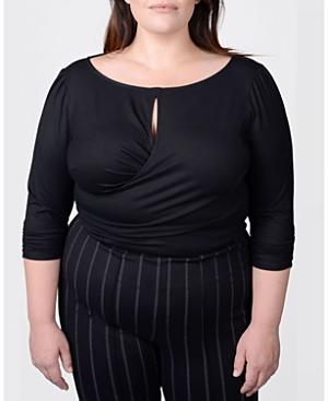 Mayes Nyc Tamara Keyhole Wrap Top Product Image