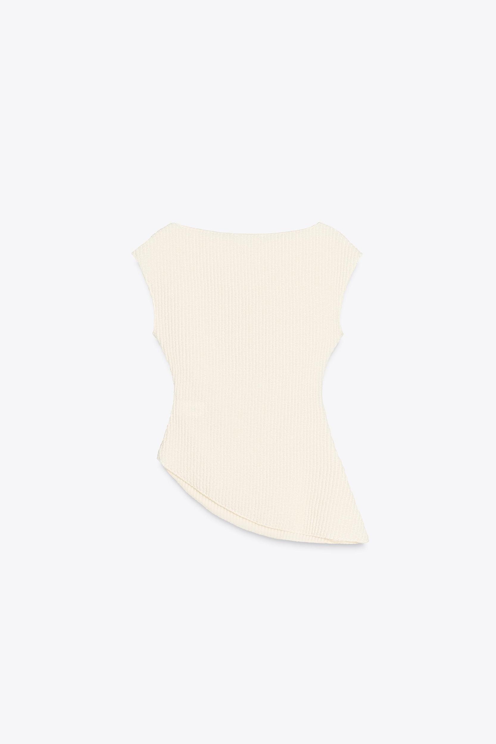 TEXTURED ASYMMETRIC TOP Product Image