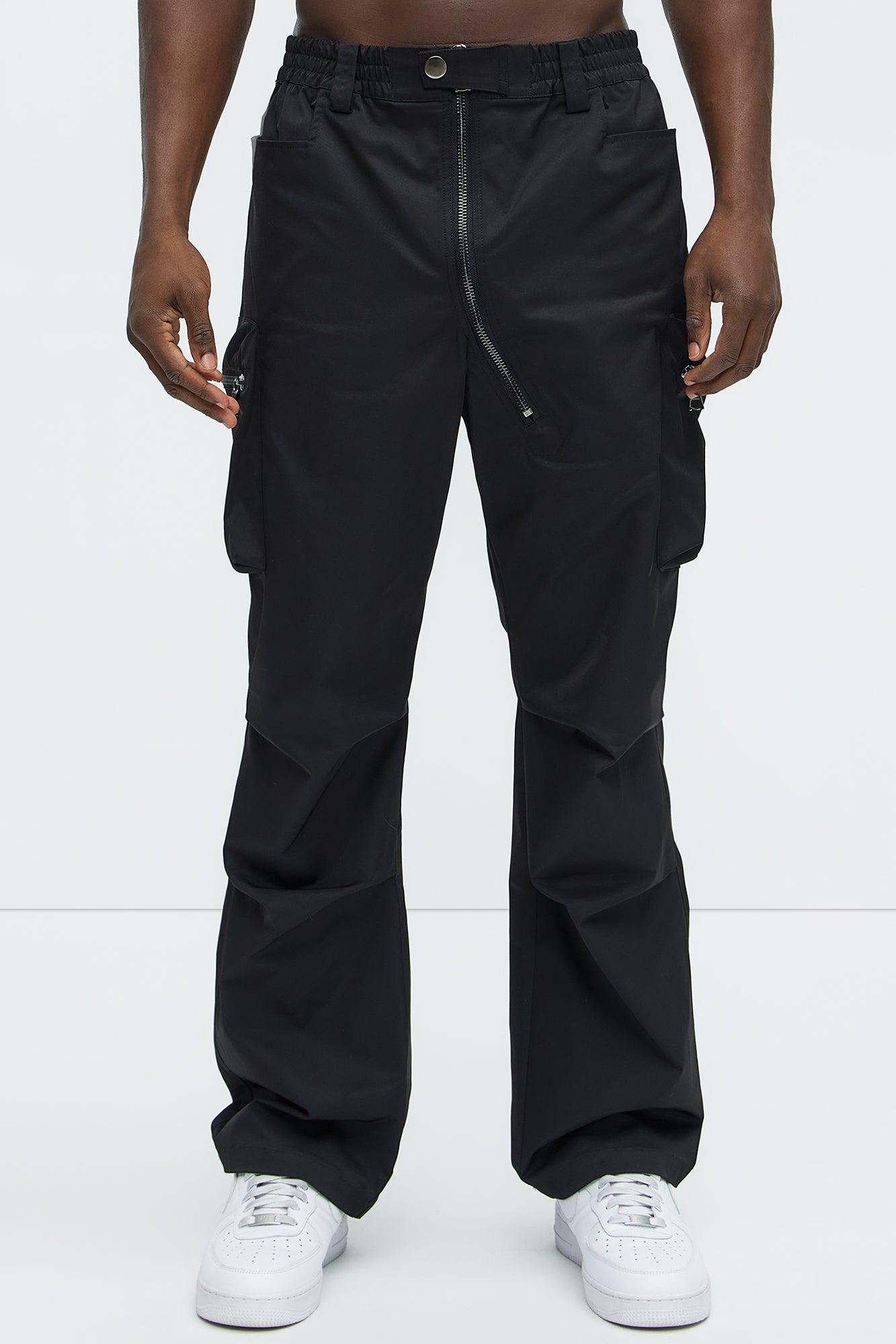 Kai Tech Straight Cargo Pants - Black Product Image