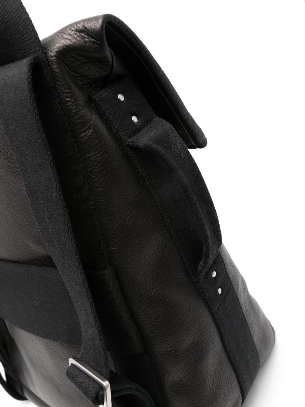 flap-detail leather cargo backpack Product Image