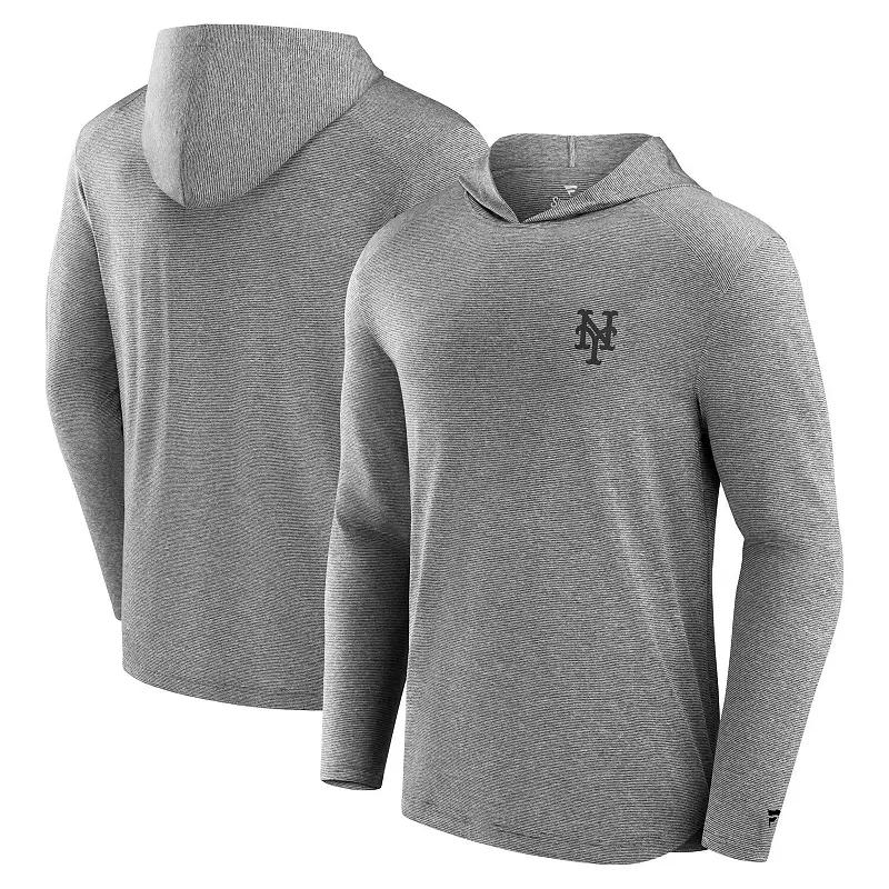 Men's Fanatics Signature Black Texas Rangers Front Office Tech Lightweight Hoodie T-Shirt,  Product Image