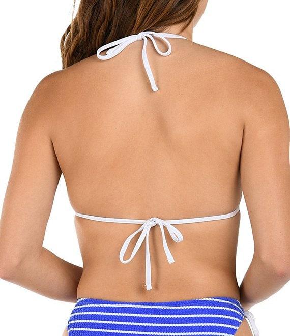 Citrus Brenton Pucker Stripe Adjustable Loop Tie High Leg Hipster Swim Bottom Product Image