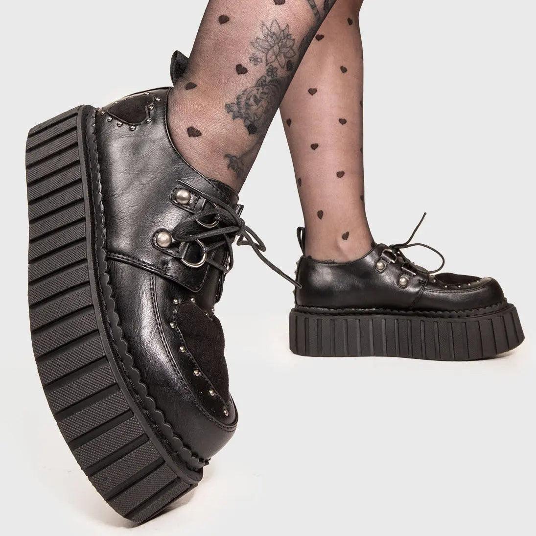 Cryptic Love Chunky Creeper Shoes Product Image