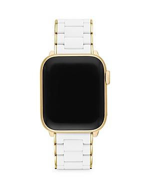 38/40mm Silicone-Wrapped Bracelet Band for Apple Watch, Black/Gold Product Image