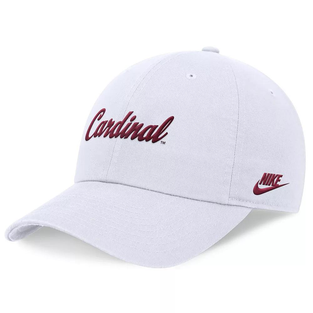 Men's Nike White Stanford Cardinal Legacy Club Performance Adjustable Hat,  Product Image