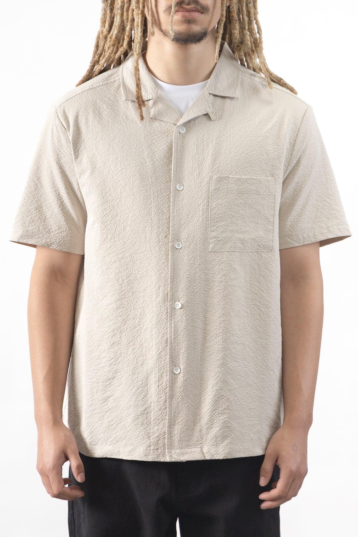 Blacksmith - Seersucker Resort Shirt - Dove Product Image