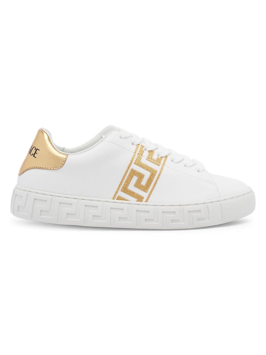 Womens Embroidered Low-Top Sneakers Product Image