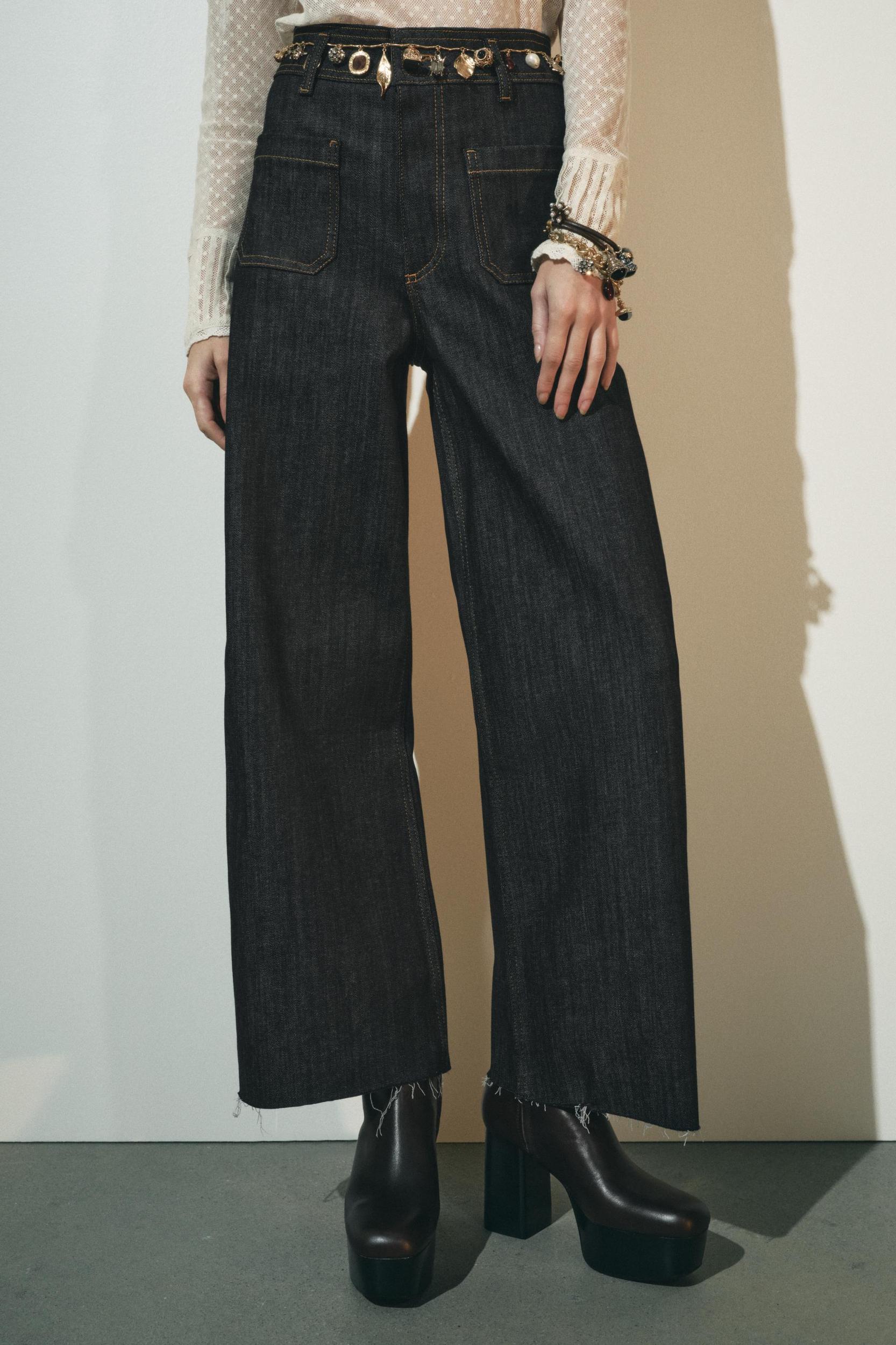ZW COLLECTION HIGH WAIST WIDE LEG JEANS Product Image