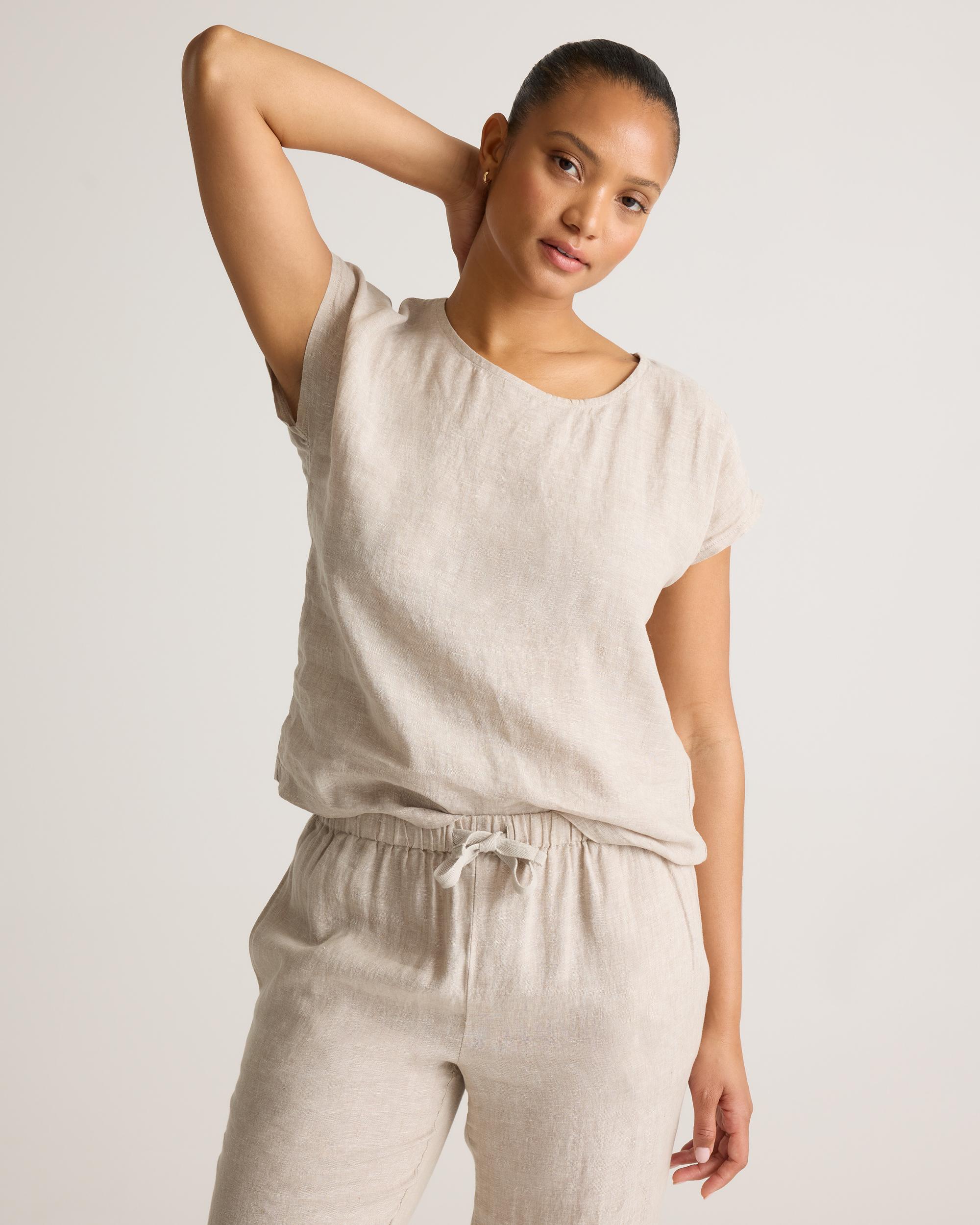 Quince | Women's 100% European Linen Pajama Set Product Image