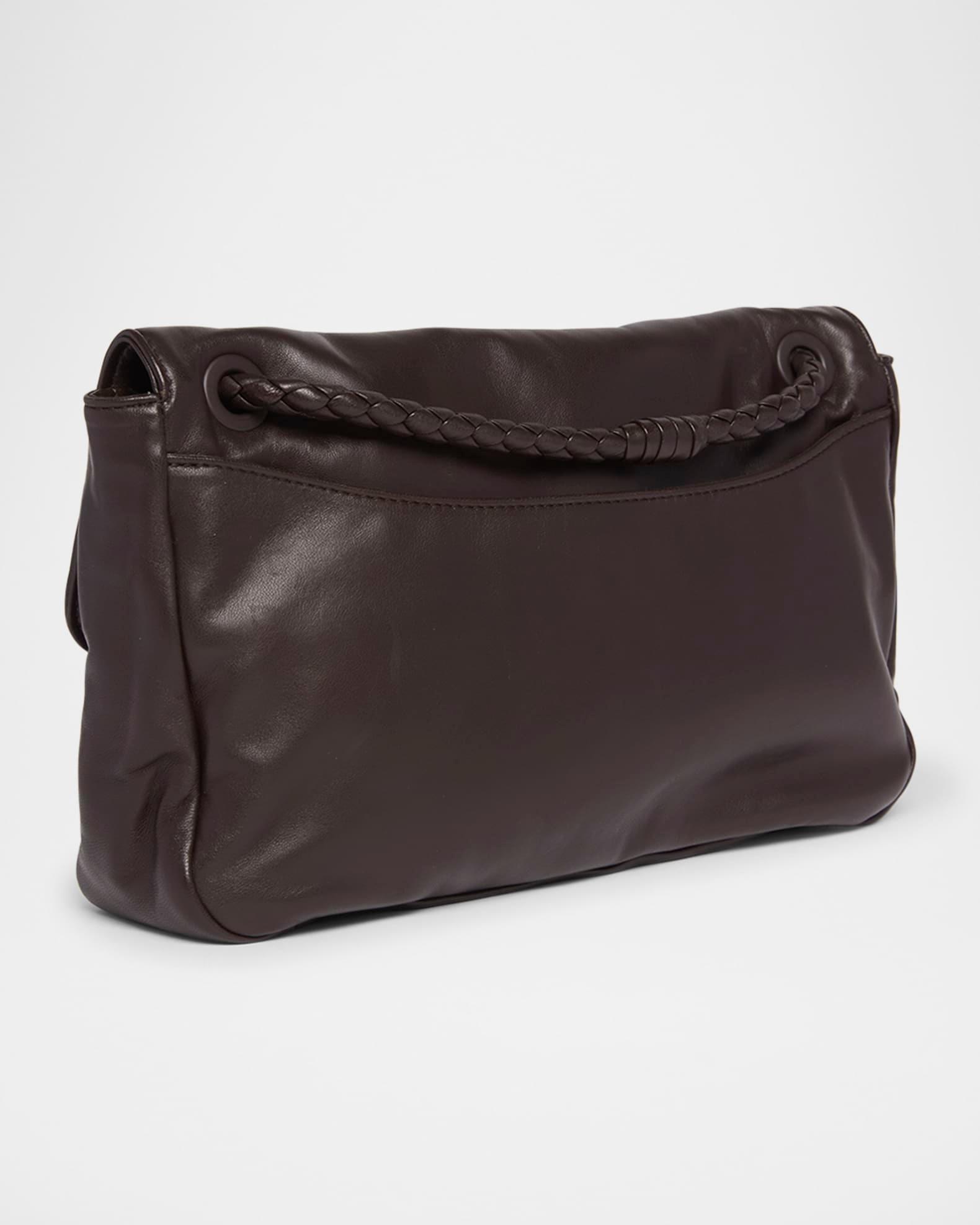Knot Flap Leather Shoulder Bag Product Image