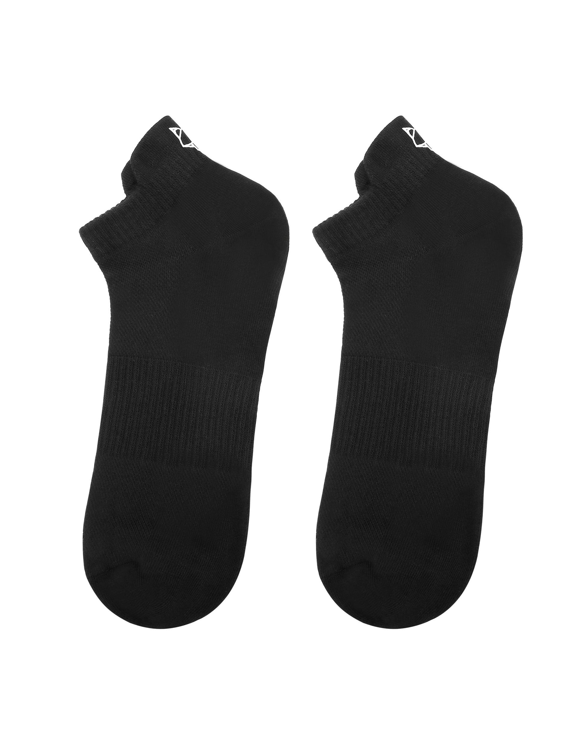 3 Pack Mens Egyptian Cotton Ankle Socks Black Product Image