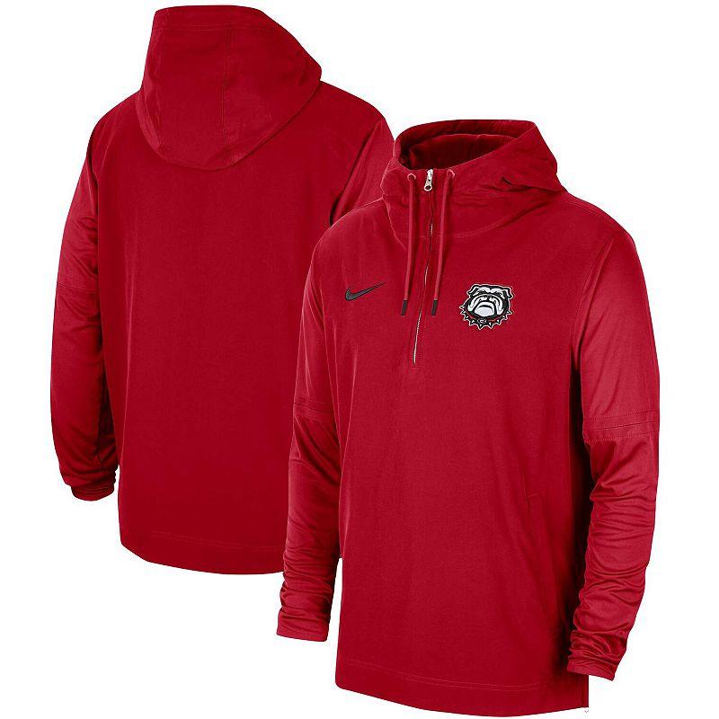 Men's Nike Scarlet Ohio State Buckeyes 2023 Sideline Player Quarter-Zip Hoodie Jacket,  Product Image