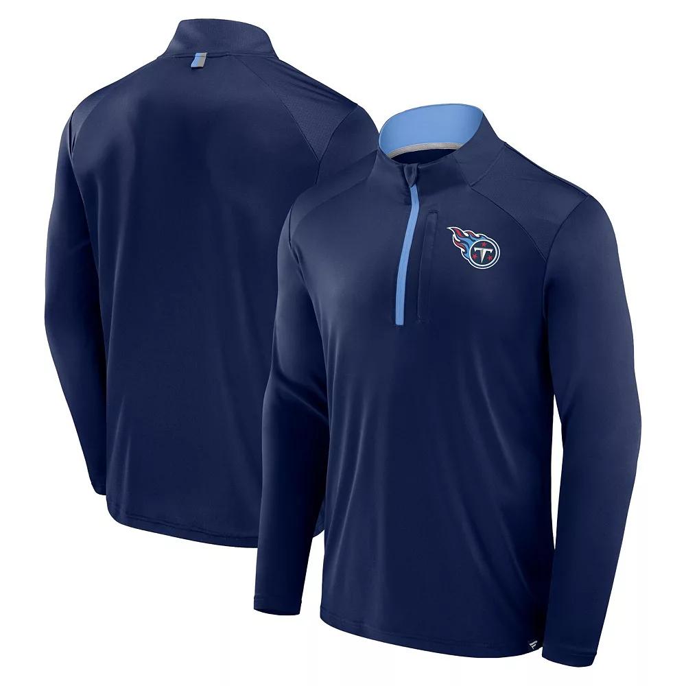 Men's Fanatics Navy Tennessee Titans Defender Long Sleeve Quarter-Zip Jacket,  Product Image