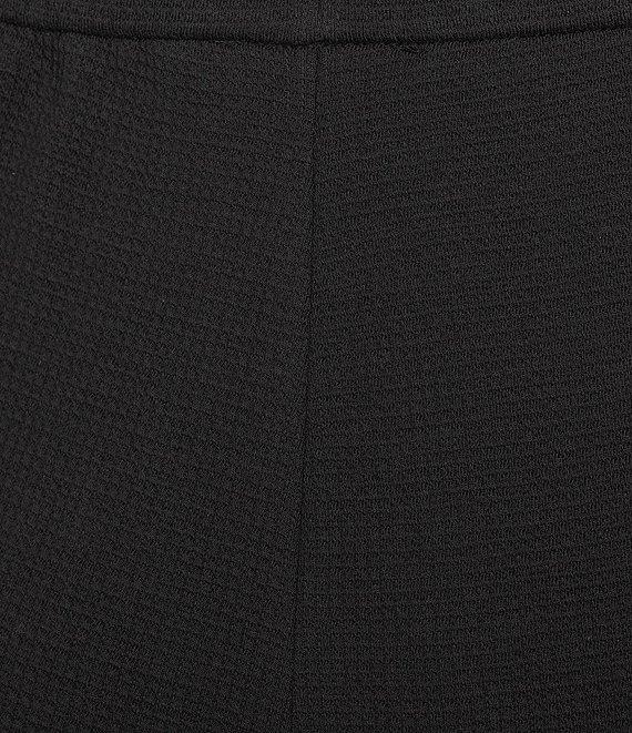 Eileen Fisher Plus Size Organic Cotton Blend Waffle Doubleknit Drawstring Wide Ankle Pants Product Image