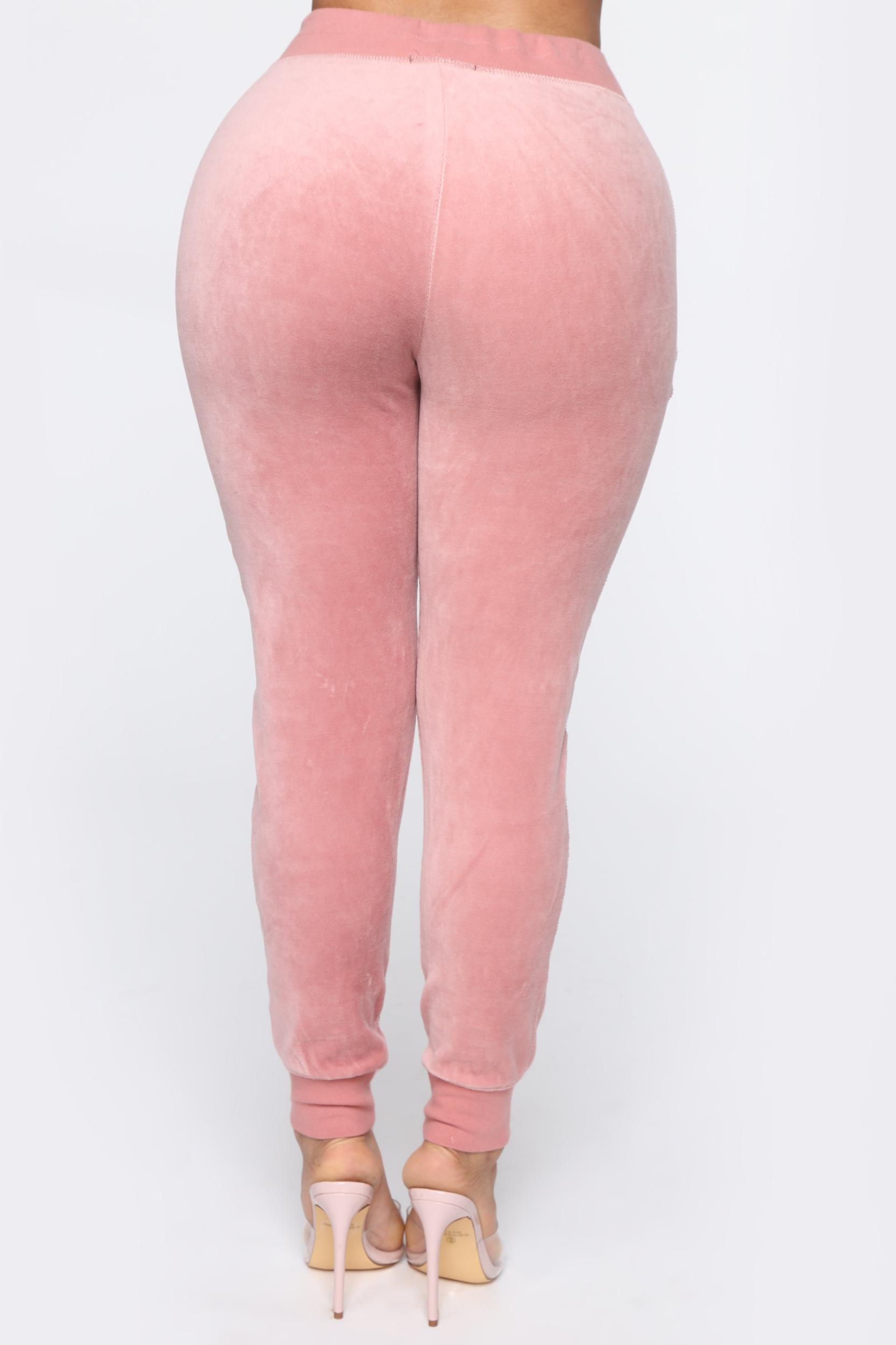 The Original Trendsetter Velour Set - Mauve Product Image