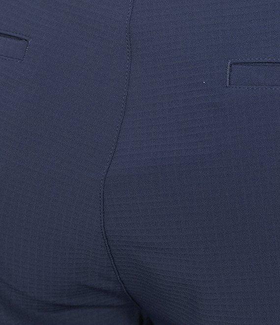 Roundtree & Yorke Performance Flat Front 9#double; Solid Texture Shorts Product Image