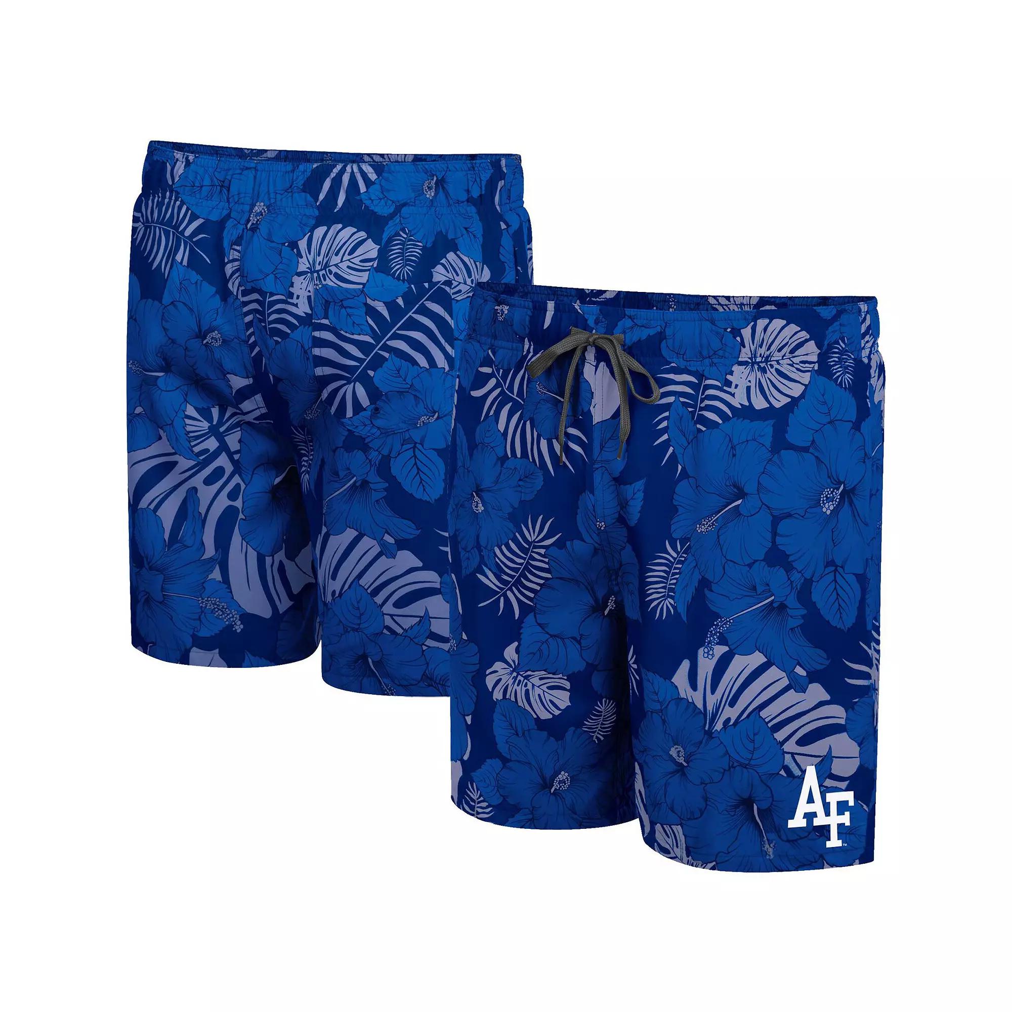 Men's Colosseum Royal Air Force Falcons The Dude Swim Shorts, Size: XL, Afa Blue Product Image
