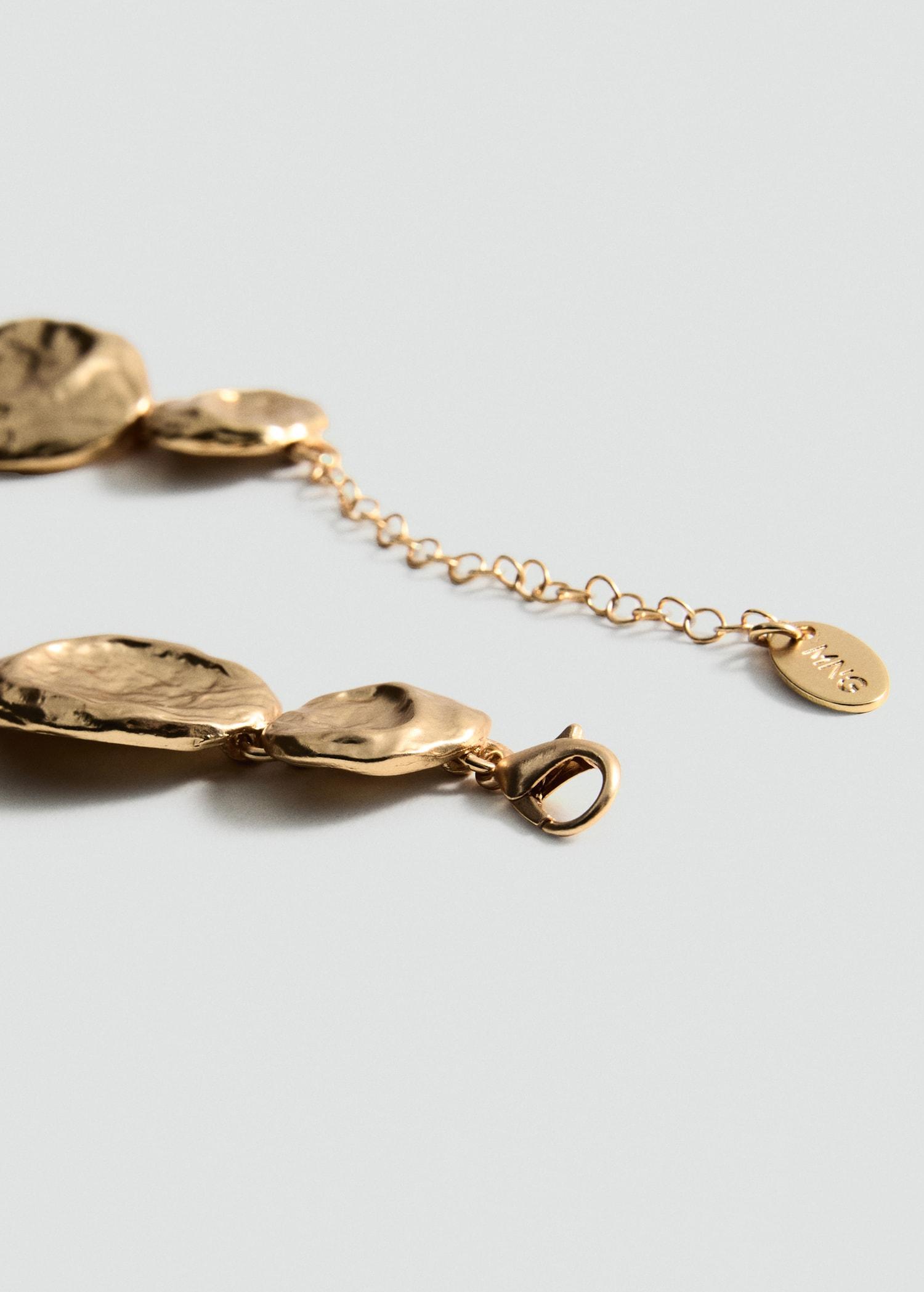 Textured coin necklace - Women | MANGO USA Product Image