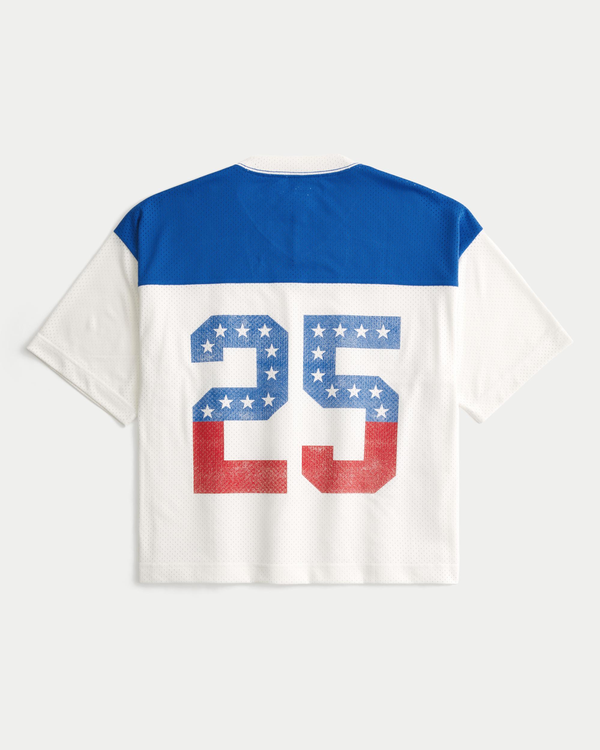 Boxy Crop Number Graphic Jersey Product Image
