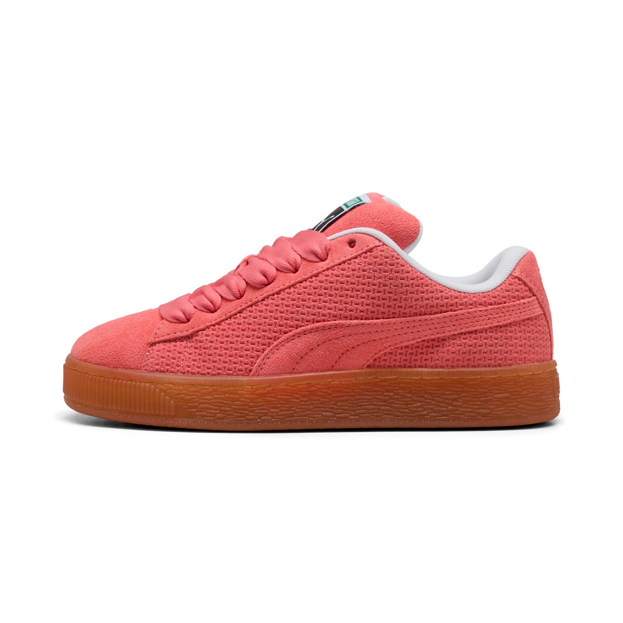 PUMA Suede XL Braided Sneakers Women in Glowing Red/White Product Image
