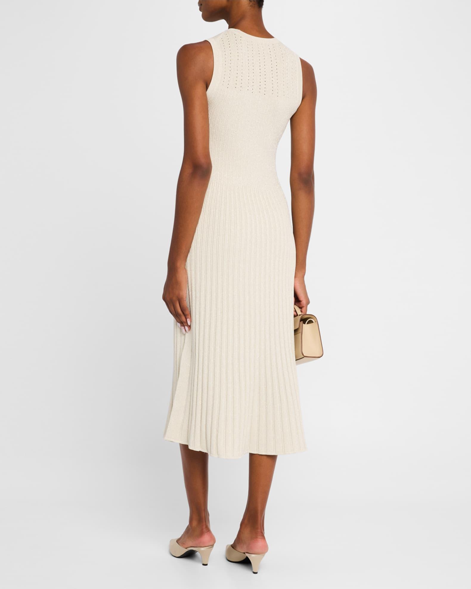 Nami Sleeveless Metallic Knit Midi Dress Product Image